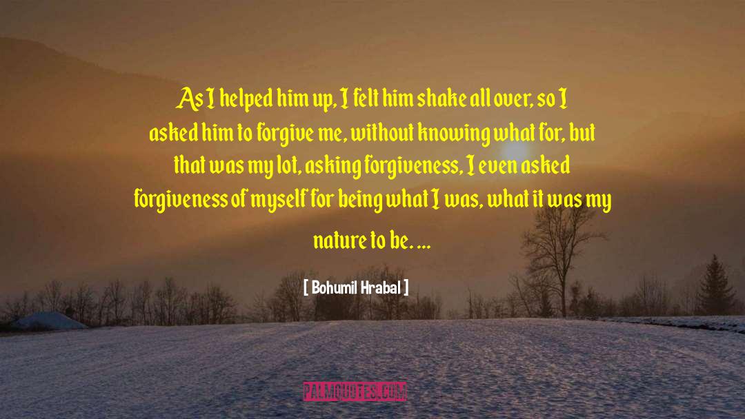 Asking For Forgiveness quotes by Bohumil Hrabal