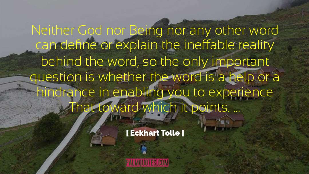 Asking God quotes by Eckhart Tolle