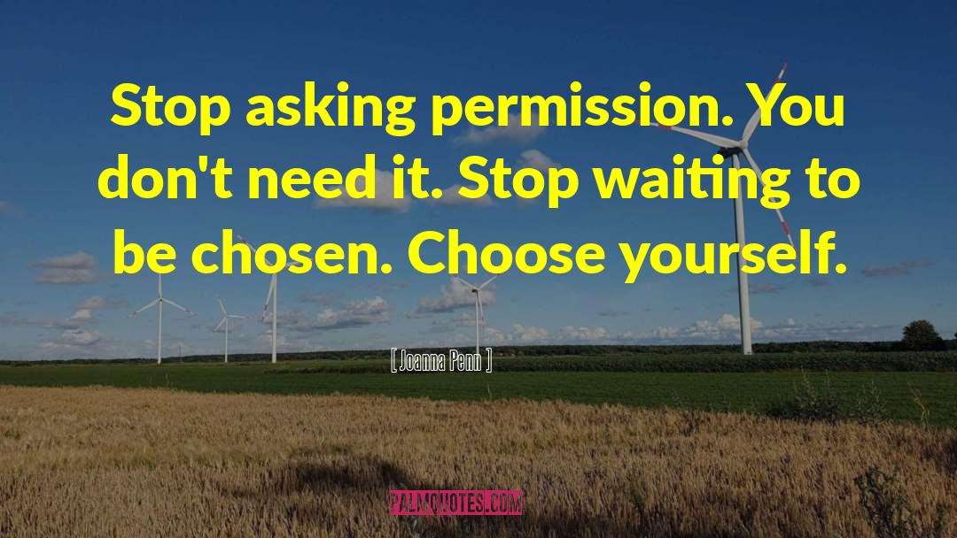 Asking Permission quotes by Joanna Penn