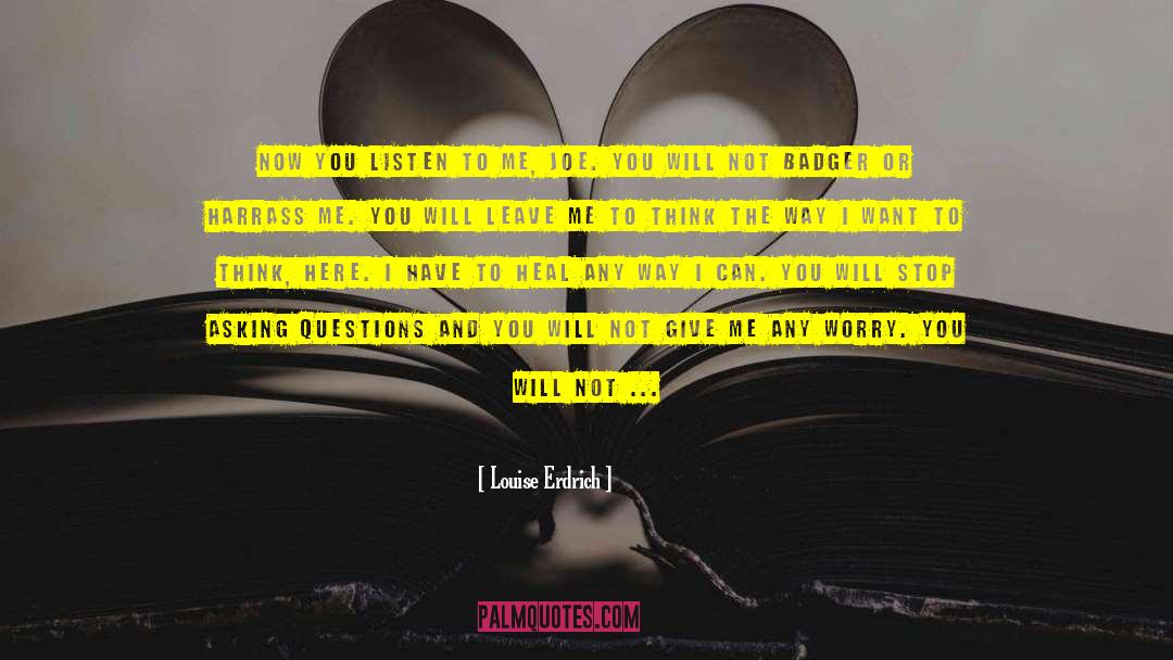 Asking Questions quotes by Louise Erdrich