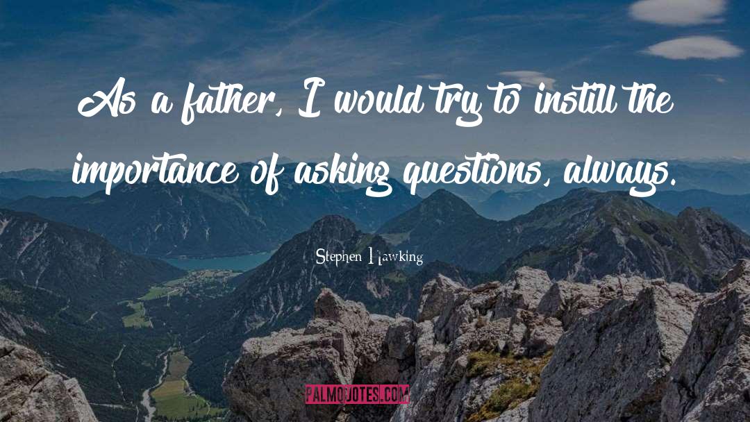 Asking quotes by Stephen Hawking