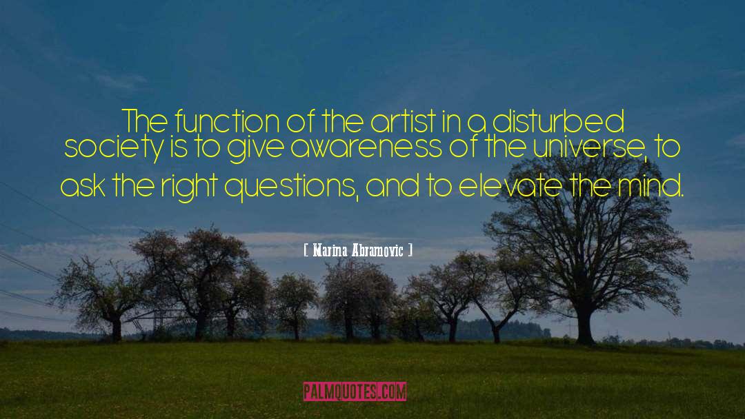 Asking The Right Questions quotes by Marina Abramovic