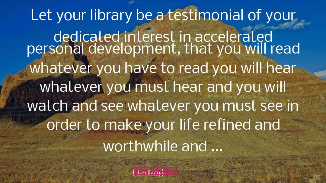 Askwith Library quotes by Jim Rohn