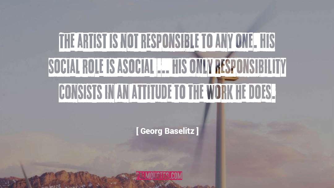 Asocial quotes by Georg Baselitz