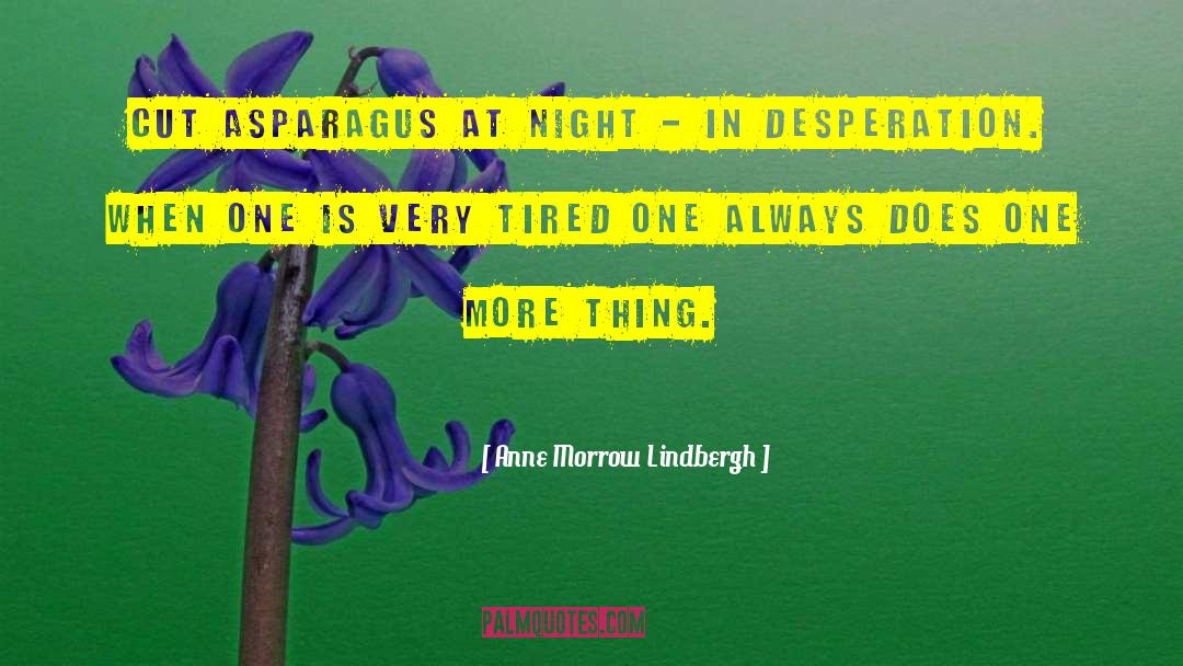 Asparagus quotes by Anne Morrow Lindbergh