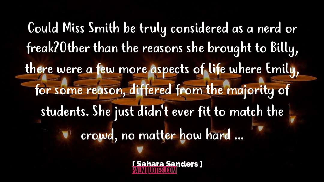 Aspects Of Life quotes by Sahara Sanders