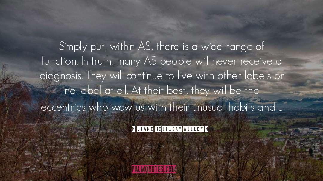 Aspergers Wierdo quotes by Liane Holliday Willey