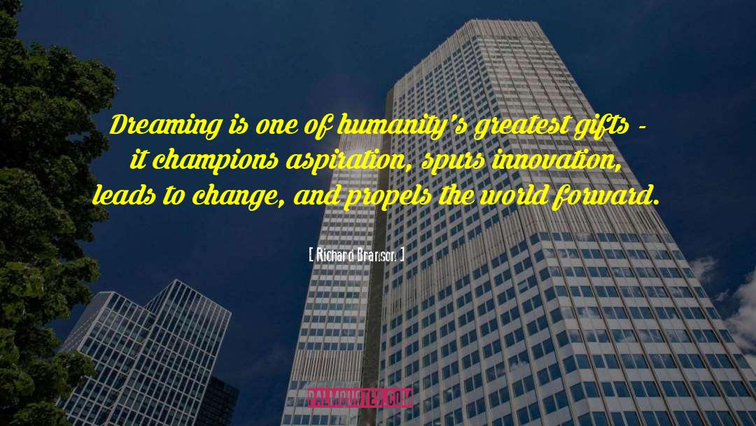 Aspiration Perspiration quotes by Richard Branson