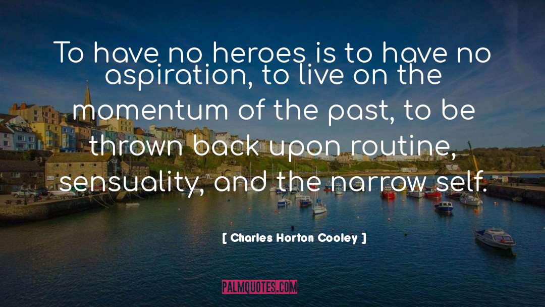 Aspiration Perspiration quotes by Charles Horton Cooley