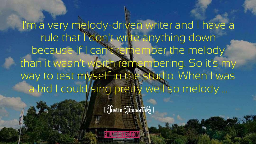 Aspiring Writer quotes by Justin Timberlake