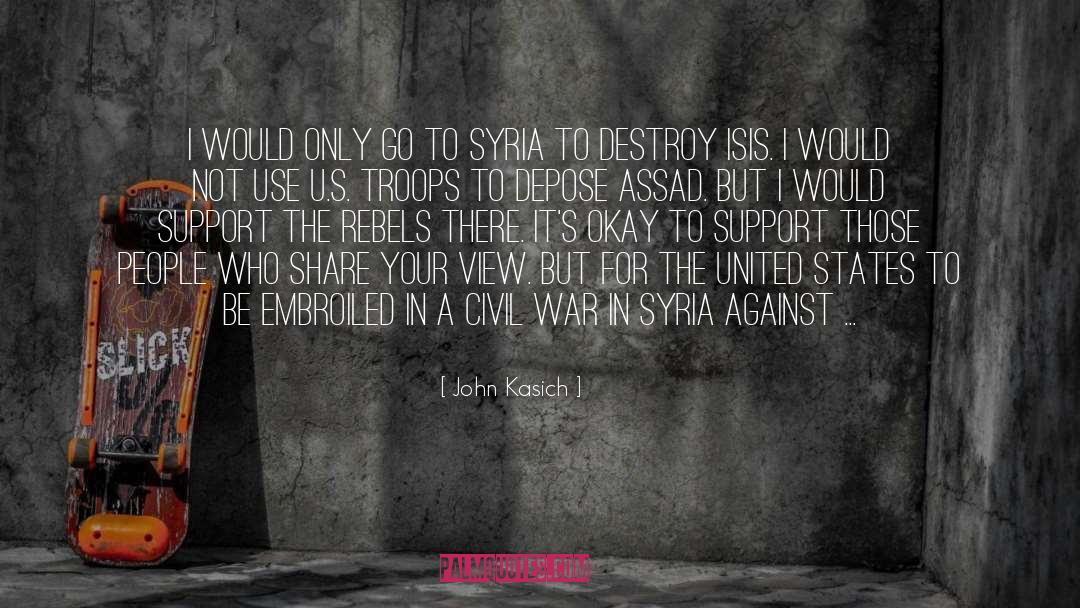 Assad quotes by John Kasich