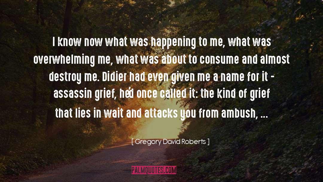 Assassin Grief quotes by Gregory David Roberts