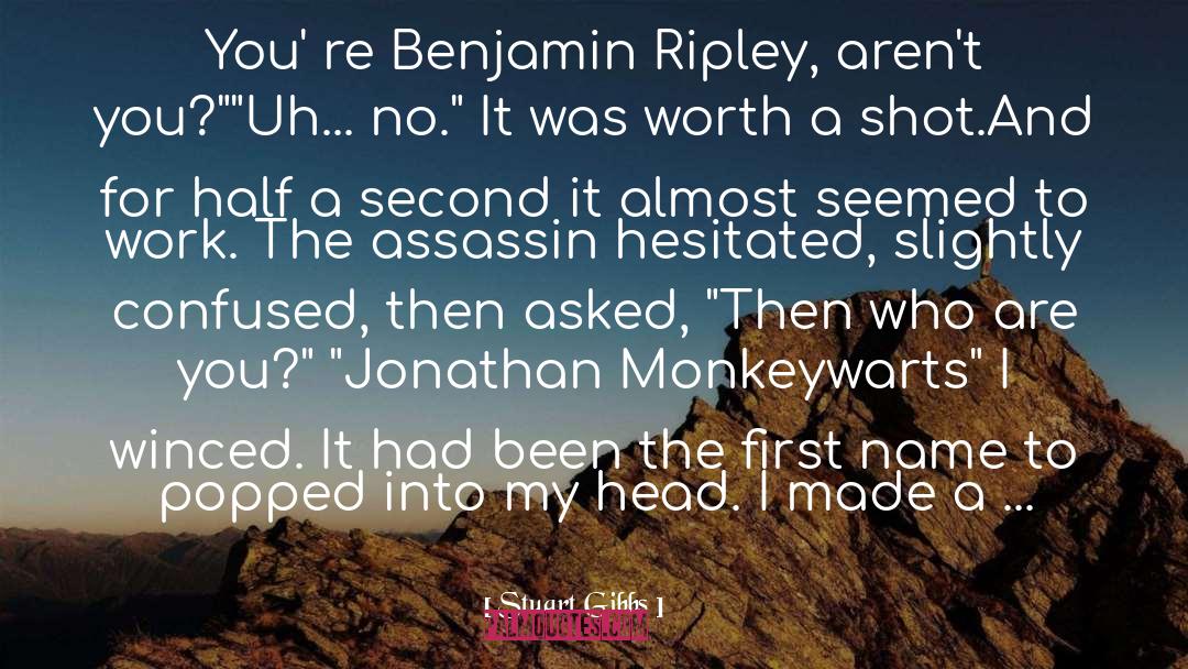 Assassin quotes by Stuart Gibbs