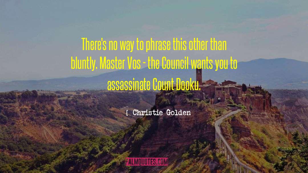 Assassinate quotes by Christie Golden