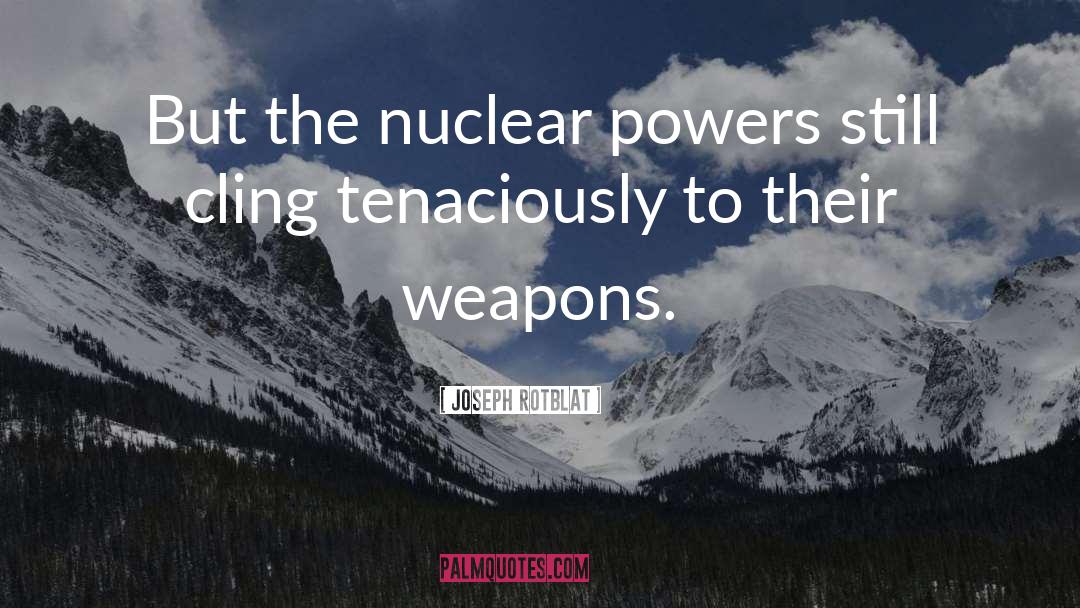 Assault Weapons quotes by Joseph Rotblat