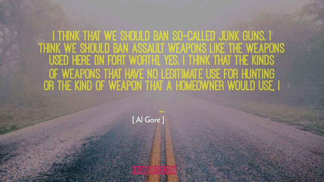 Assault Weapons quotes by Al Gore
