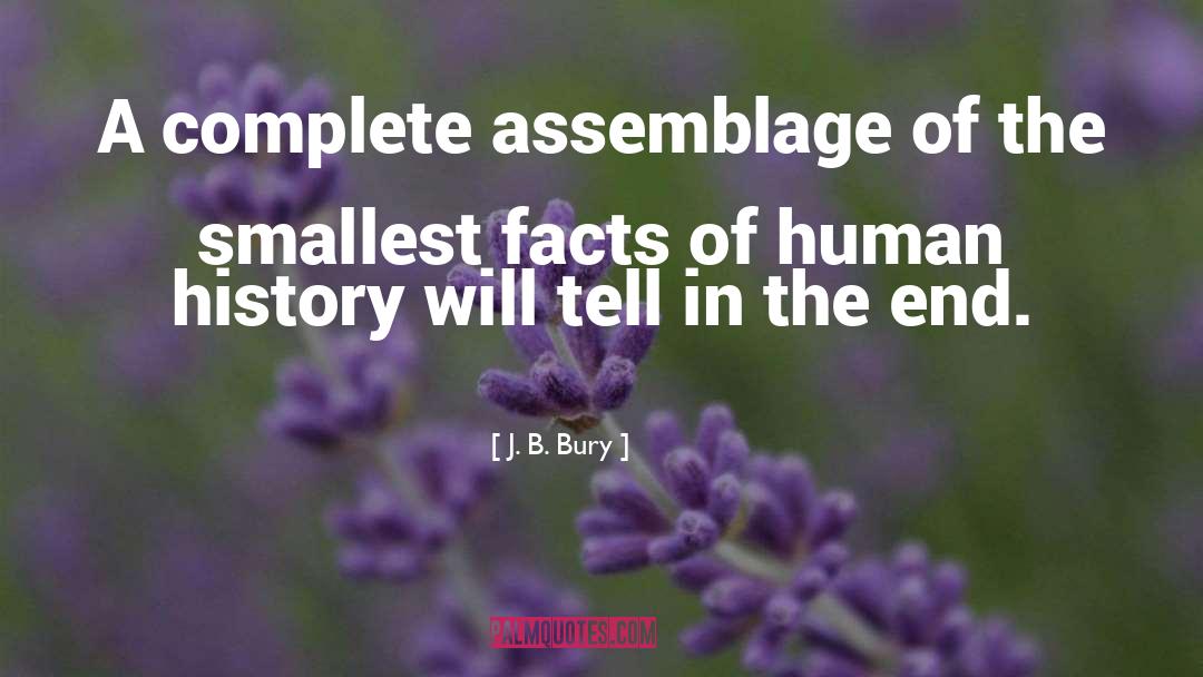 Assemblage quotes by J. B. Bury