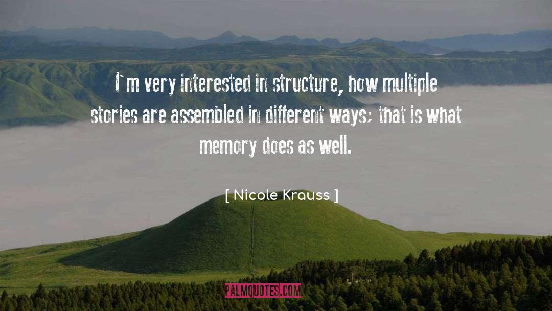 Assembled quotes by Nicole Krauss