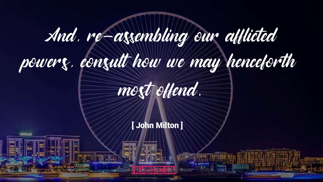 Assembling quotes by John Milton