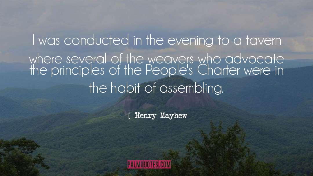 Assembling quotes by Henry Mayhew