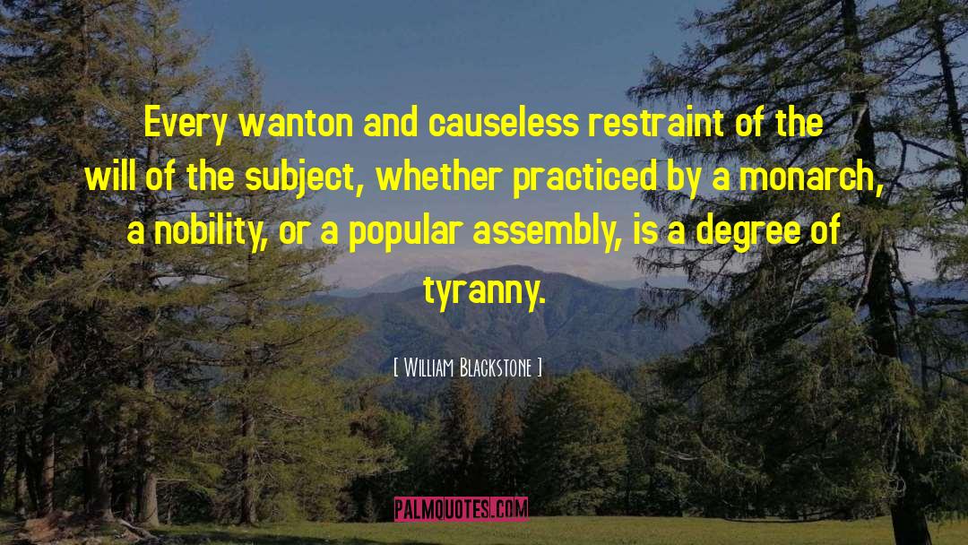 Assembly quotes by William Blackstone