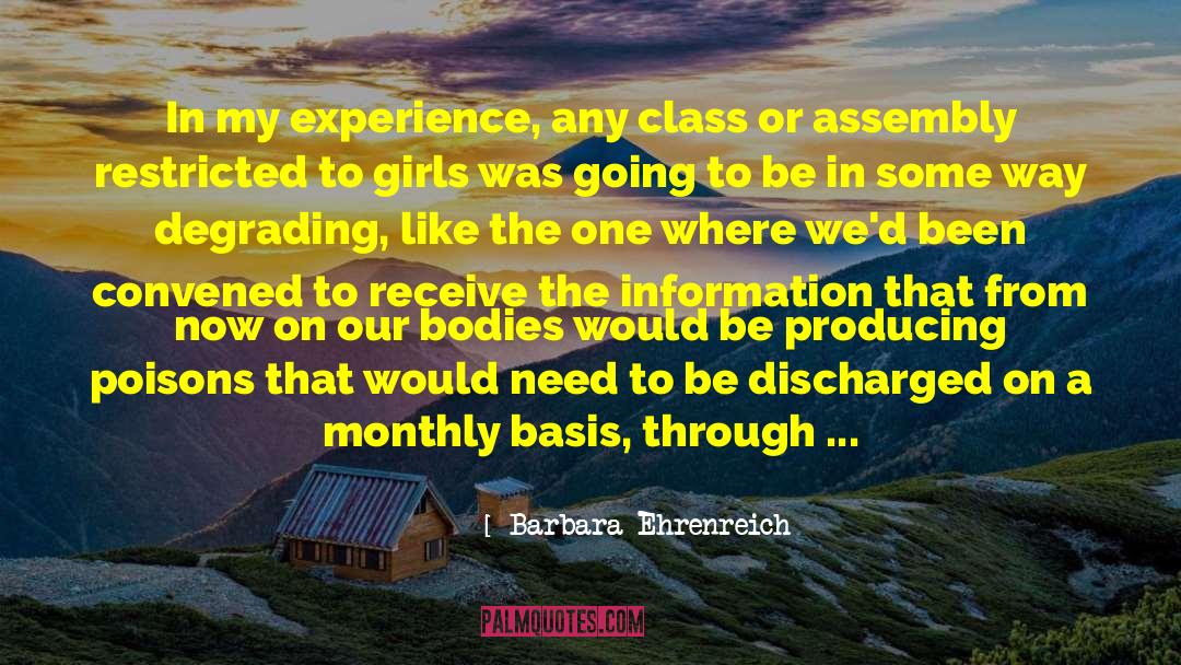 Assembly quotes by Barbara Ehrenreich