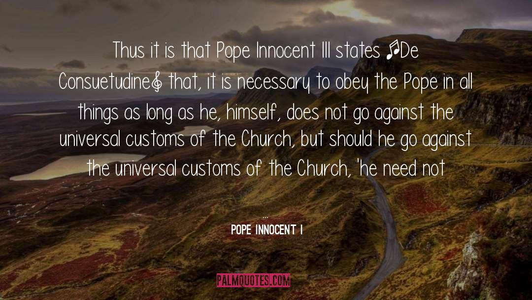 Assento De Obito quotes by Pope Innocent I
