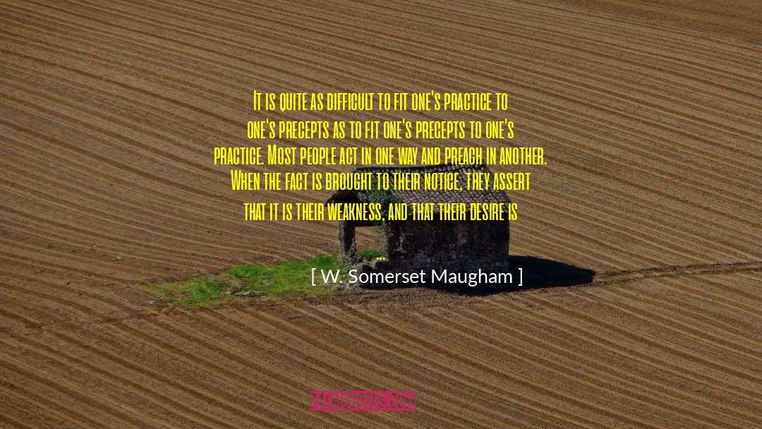 Assert quotes by W. Somerset Maugham