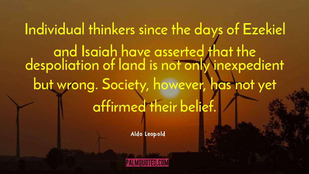 Asserted quotes by Aldo Leopold