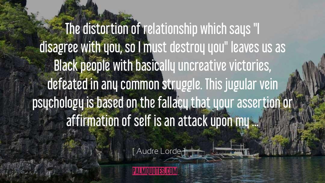 Assertion quotes by Audre Lorde
