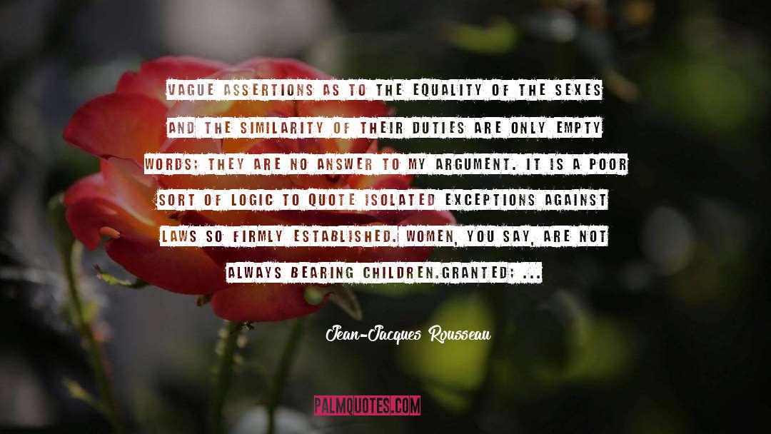 Assertions Def quotes by Jean-Jacques Rousseau
