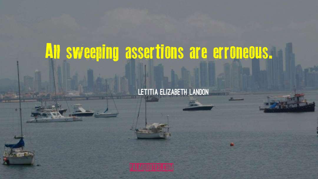 Assertions quotes by Letitia Elizabeth Landon
