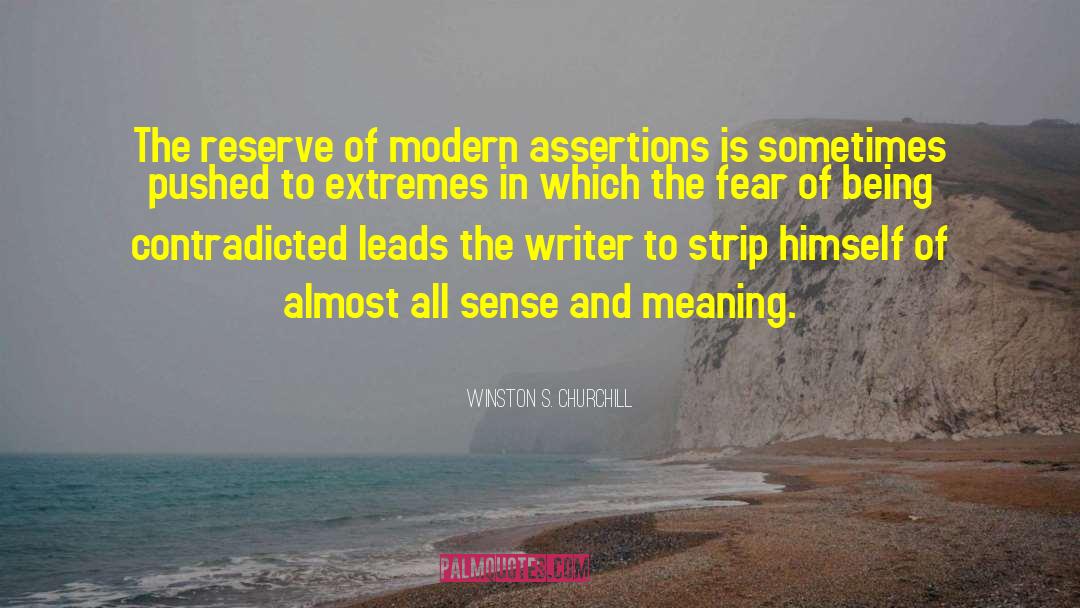 Assertions quotes by Winston S. Churchill
