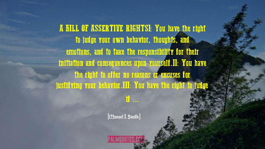 Assertiveness quotes by Manuel J. Smith