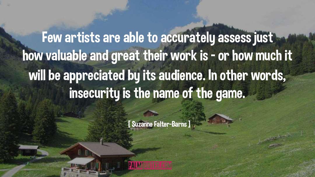 Assess quotes by Suzanne Falter-Barns