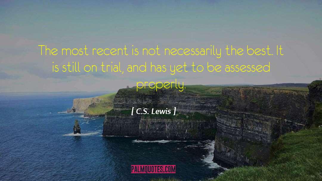 Assessed quotes by C.S. Lewis