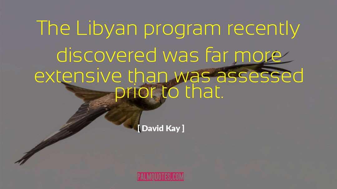 Assessed quotes by David Kay