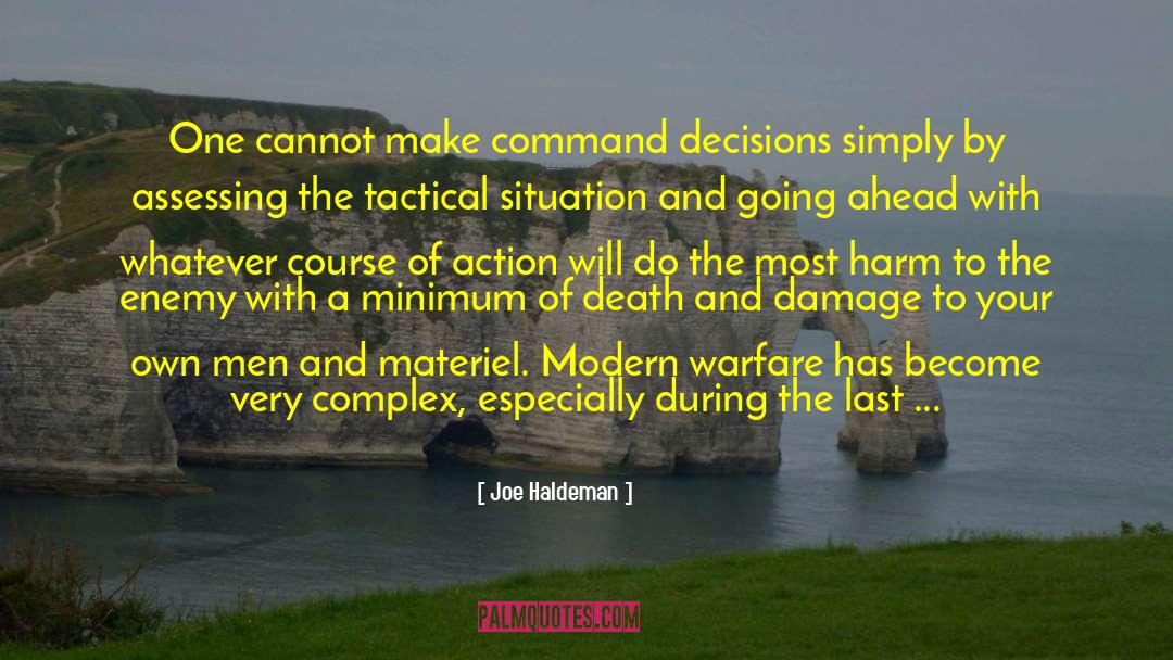 Assessing quotes by Joe Haldeman