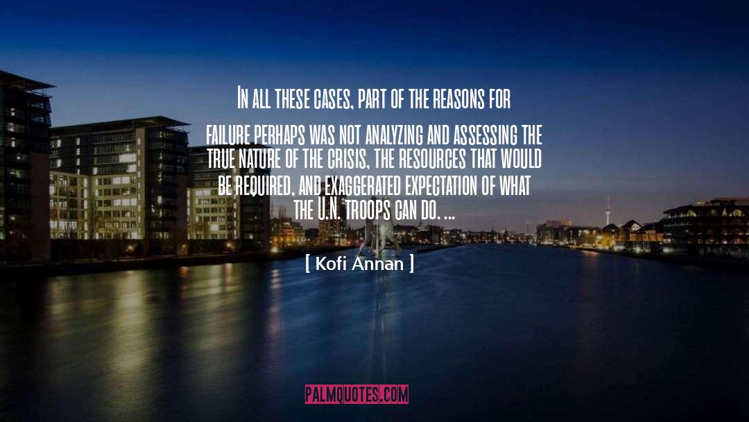 Assessing quotes by Kofi Annan