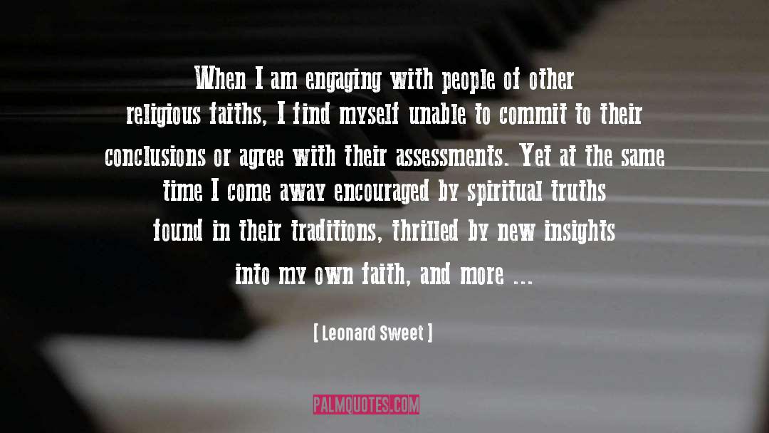 Assessment quotes by Leonard Sweet