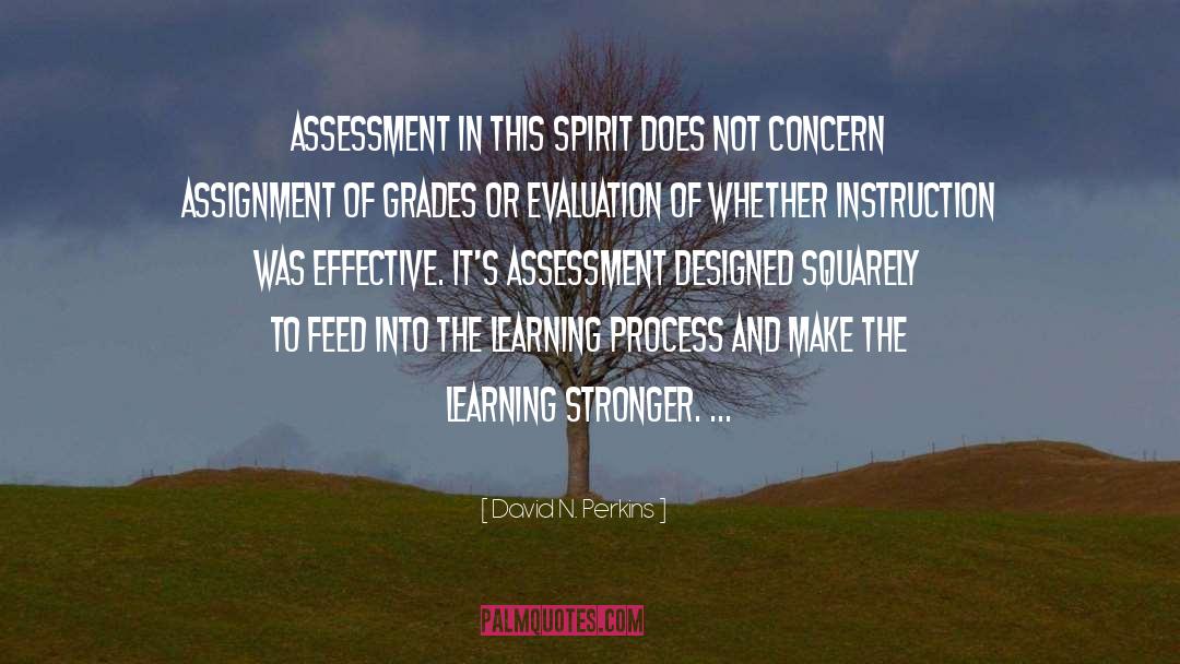 Assessment quotes by David N. Perkins