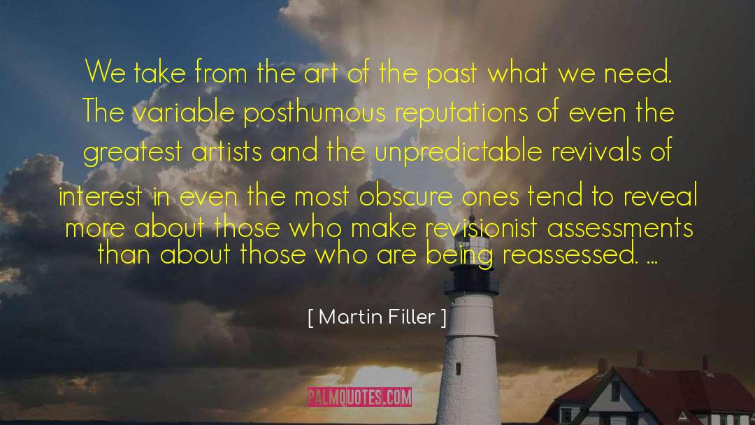 Assessments quotes by Martin Filler