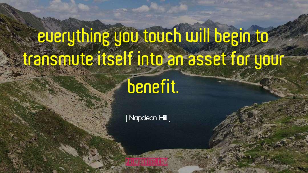Asset Allocation quotes by Napoleon Hill