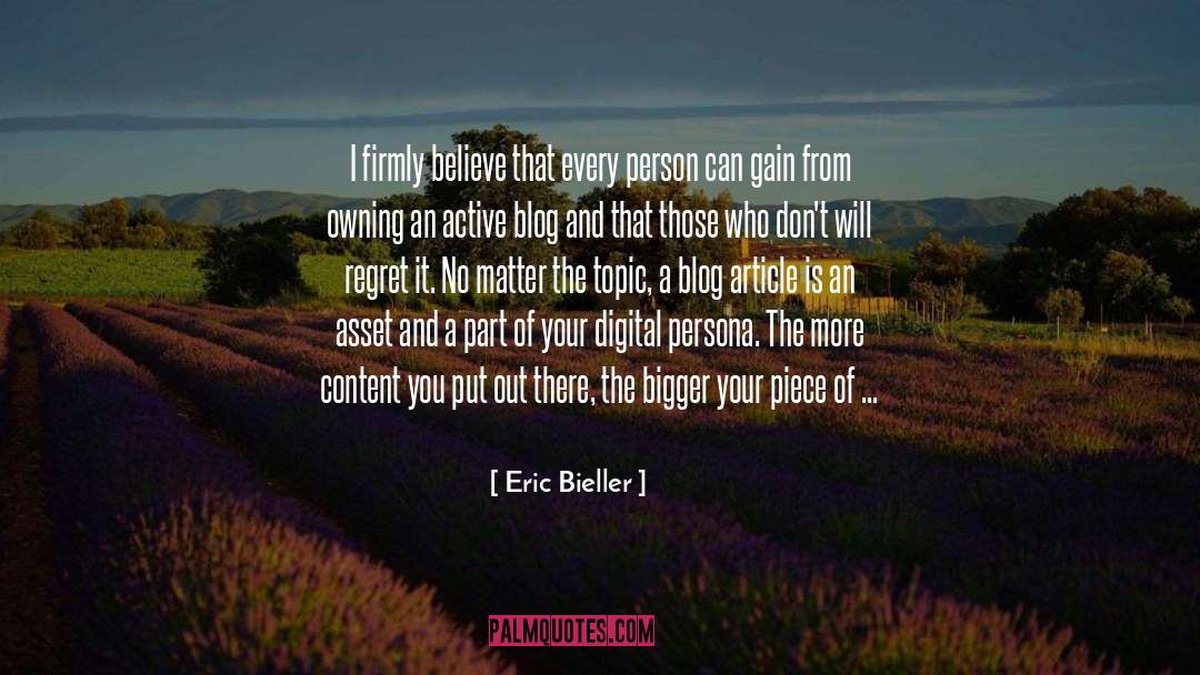 Asset quotes by Eric Bieller