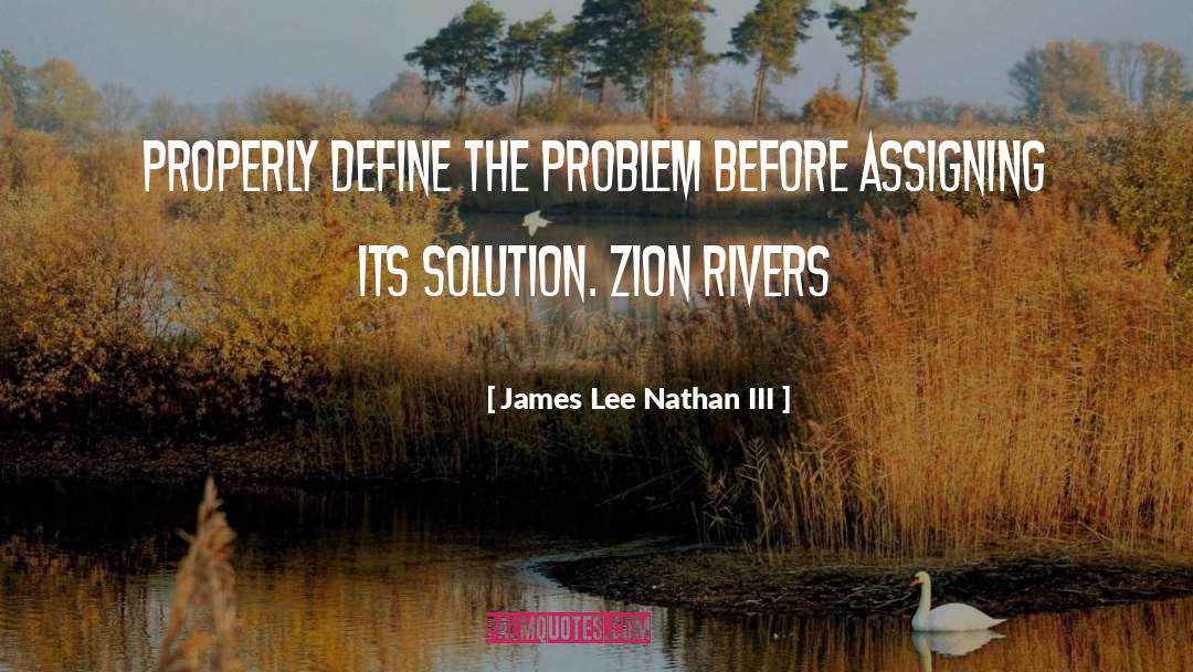 Assigning quotes by James Lee Nathan III