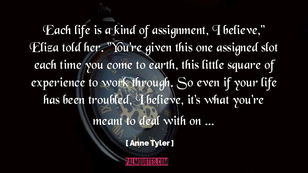 Assignment quotes by Anne Tyler