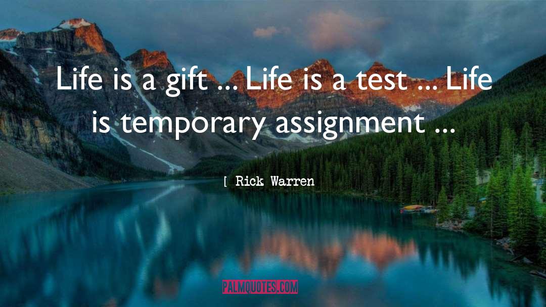 Assignment quotes by Rick Warren