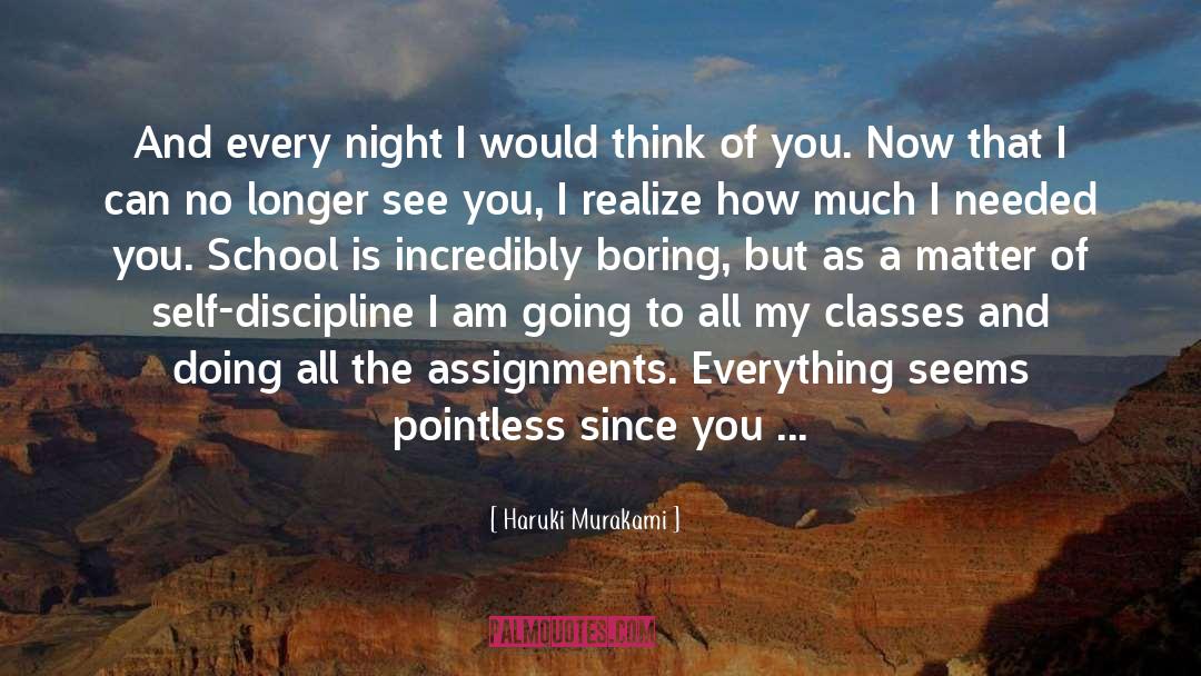 Assignments quotes by Haruki Murakami