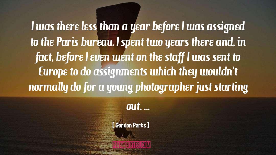 Assignments quotes by Gordon Parks