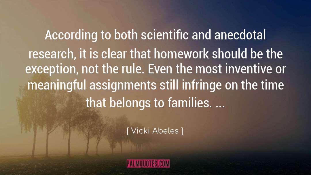 Assignments quotes by Vicki Abeles